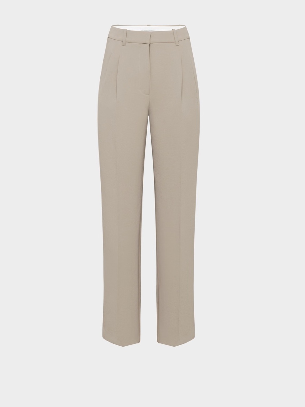 Aritzia Effortless Straight-Leg Pants taupe color